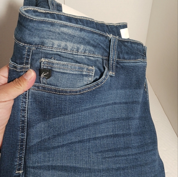 KanCan Brand Plus Size Mid Rise Blue Flare Jeans-Size XL - Picture 5 of 6